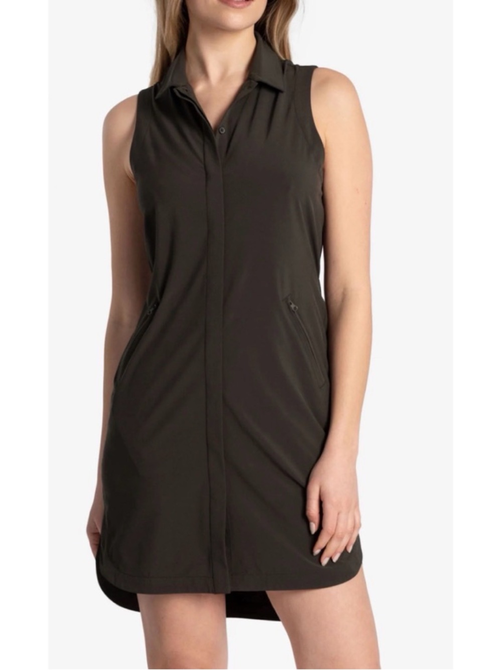 Lole Olivie Shirt Dress Black
